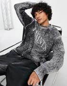 Allsaints Drop Saints Knitted Sweater In Gray