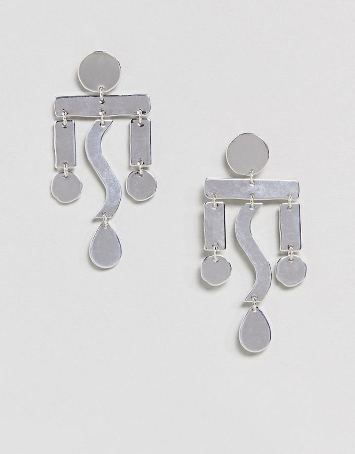 Weekday Drop Shape Statement Earring - Gold