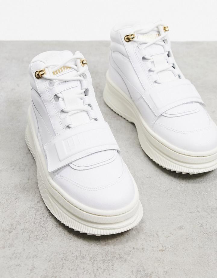 Puma Deva Boot Sneakers With Strap In White