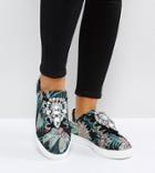 Asos Dotty Wide Fit Embellished Sneakers - Multi