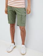 Tommy Hilfiger Cargo Shorts Regular Fit Icon Tab Detail In Green - Green