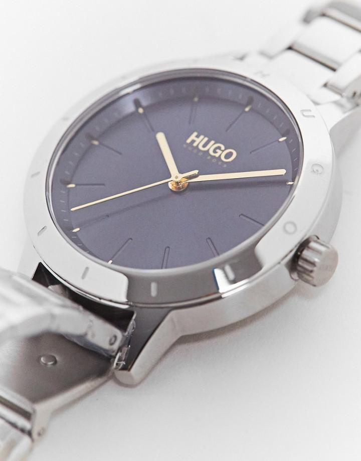 Hugo Womens Bracelet Watch With Blue Dial In Silver 1540105