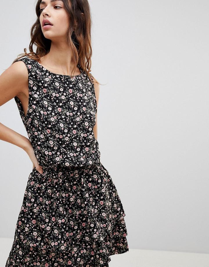 Y.a.s Flowa Rush Dress - Black