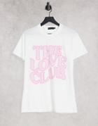 I Saw It First Contrast Motif T Shirt In White