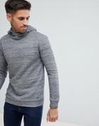 Boss Casual Hooded Pop Over Sweater In Gray - Gray
