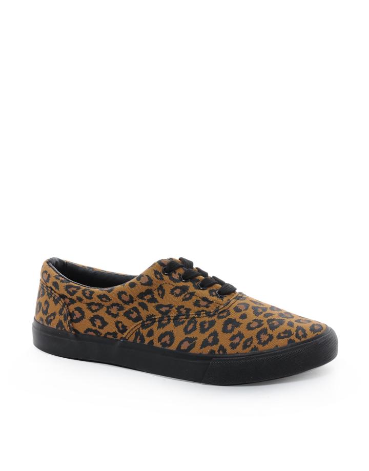 Asos Sneakers With Leopard Print