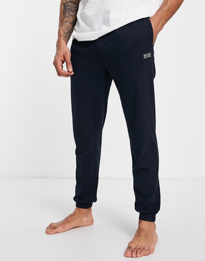 Boss Bodywear Logo Sweatpants In Navy