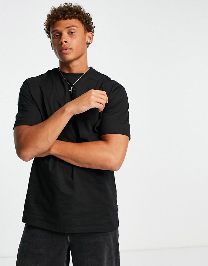 Only & Sons Oversized Heavyweight T-shirt In Black