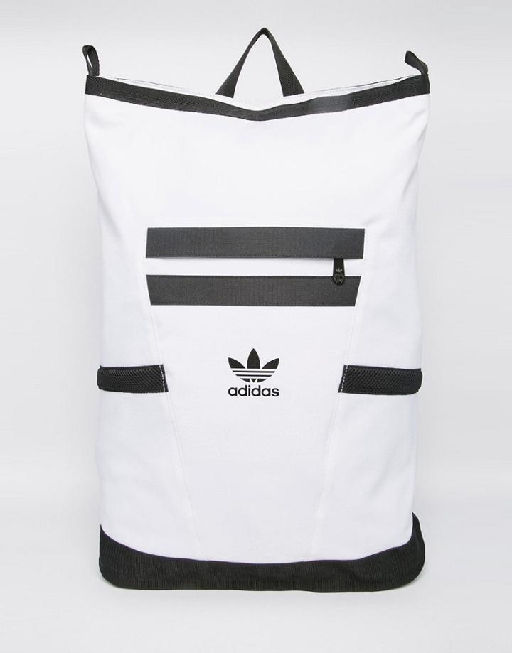 Adidas Originals 'bleached Out' Day Backpack - White