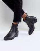 Head Over Heels Peaky Black Chelsea Boots - Black