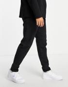 Selected Homme Relaxed Tapered Jeans In Washed Black