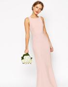 Asos Petite Wedding Maxi Dress With Fishtail - Pink