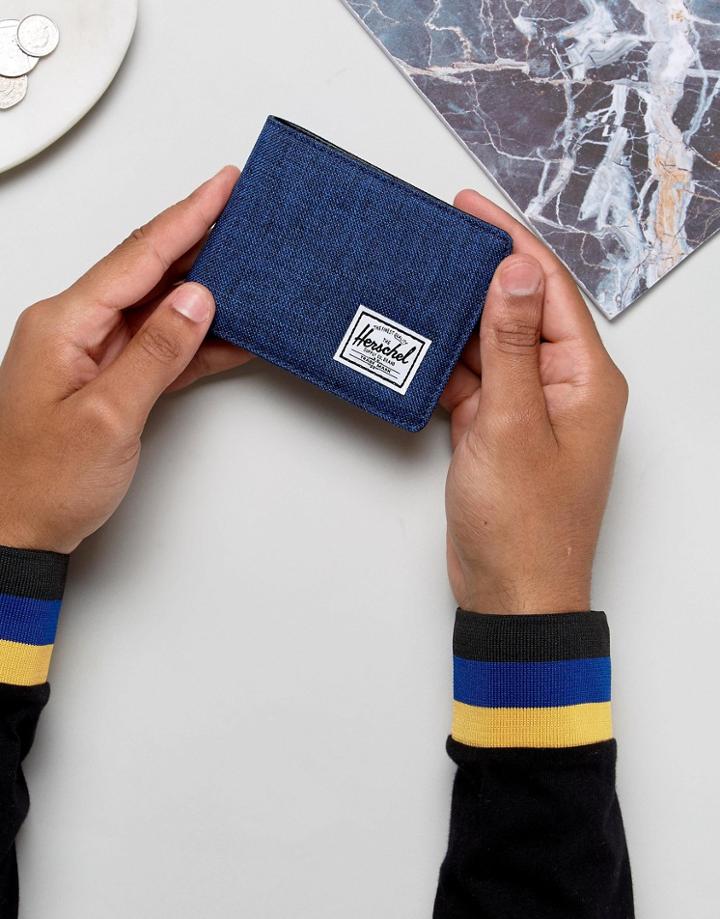 Herschel Supply Co Hank Bi-fold Wallet With Rfid - Navy