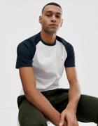 Farah Zemlak Raglan T-shirt In White - White