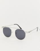 Jeepers Peepers Round Sunglasses In Silver