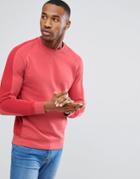 Only & Sons Sweatshirt With Cut And Sew Detailing - Red