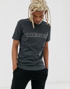 Diesel Umlt-jake Logo Loungewear T-shirt In Charcoal-gray