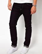 Asos Slim Jeans In 11.5oz Indigo Denim - Indigo