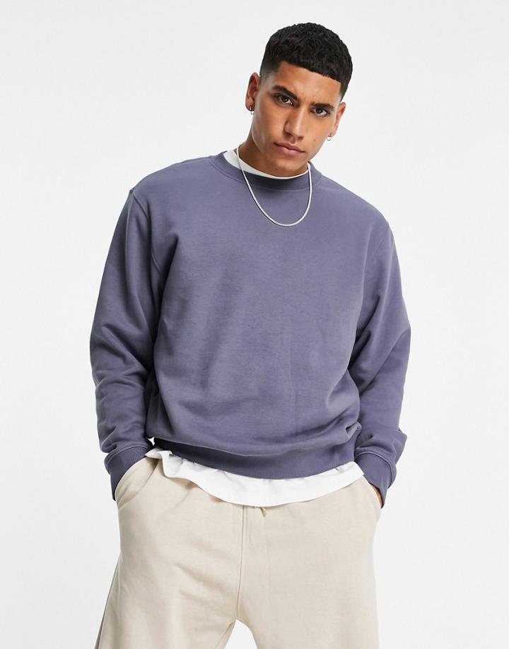 Weekday Standard Sweatshirt In Blue-blues