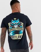 Cheats & Thieves Outlaws Back Print T-shirt - Black