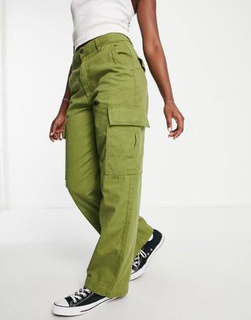 Cotton: On Cargo Pants In Dark Green