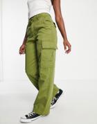 Cotton: On Cargo Pants In Dark Green