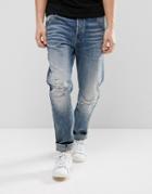 G-star Arc 3d Tapered Jeans Medium Aged Restored 156 Wash - Blue