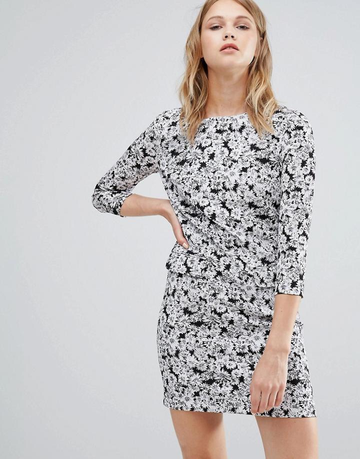 Warehouse Daisy Print Mini Dress - Multi