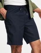 Farah Trehurst Hopsack Shorts-navy