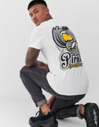 Cheats & Thieves Pirates Back Print T-shirt-white