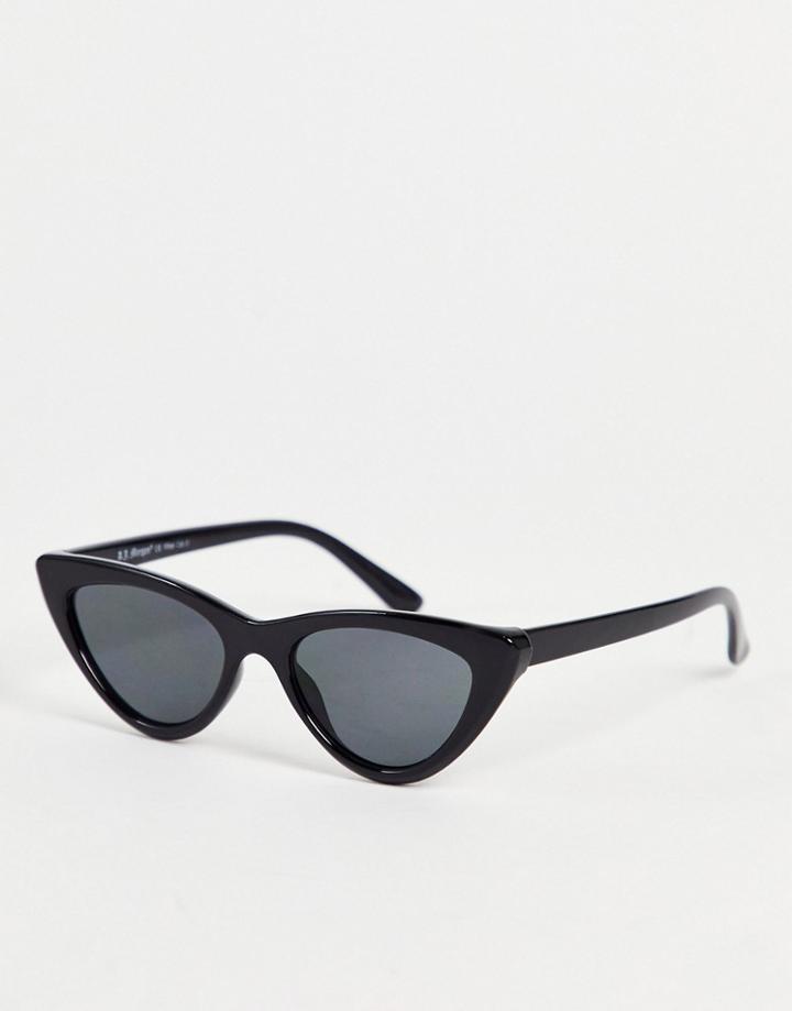 Aj Morgan Naughty Extreme Cat Eye Sunglasses-black