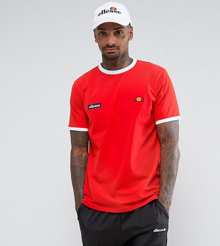 Ellesse Ringer T-shirt In Red - Red