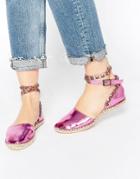 Cute To The Core Mandy Ankle Strap Espadrilles - Pink