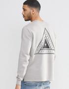 Asos Sweatshirt With Chest & Back Print - Satellite