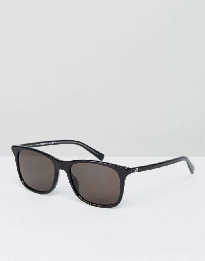 Tommy Hilfiger Square Sunglasses In Black - Brown