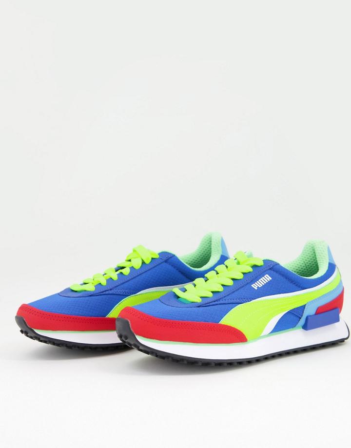 Puma Future Rider Double Raceway Runner Sneakers In Multi