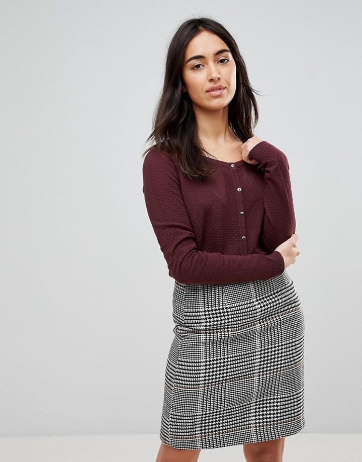Vero Moda Round Neck Cardigan - Brown