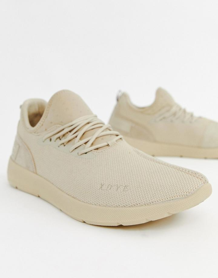 Pull & Bear Runner Sneaker In Beige - Beige