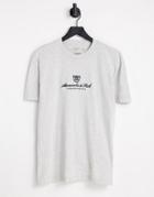Abercrombie & Fitch T-shirt In Gray Heather With Chest Heritage Logo