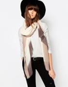 Pieces Oversized Scarf In Ombre