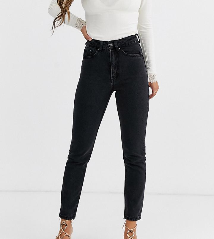 Vero Moda Petite High Waist Ankle Grazer Mom Jean