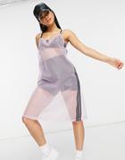 Adidas Mesh Dress In Purple