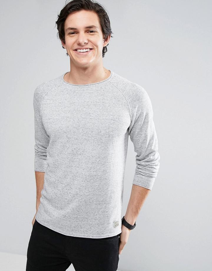Jack & Jones Vintage Raglan Sweater - Gray