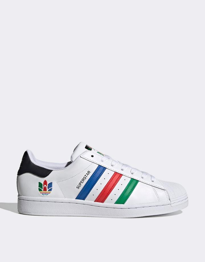 Adidas Originals Superstar Oympics Sneakers In White