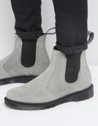 Dr Martens 2976 Chelsea Boots In Gray Suede - Gray