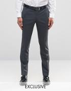 Noak Suit Pants In Super Skinny Fit - Gray