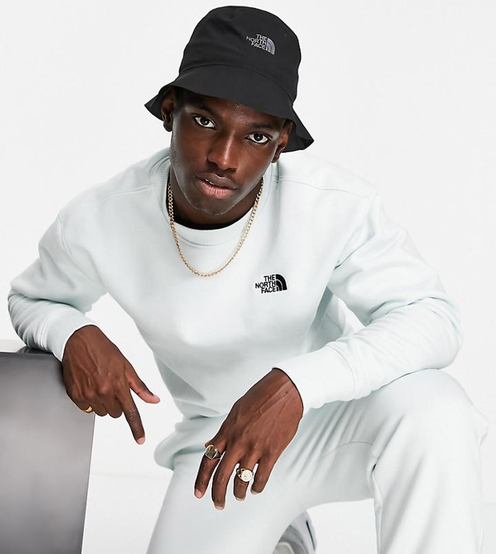 The North Face Essential Sweatshirt In Blue Exclusive At Asos-blues