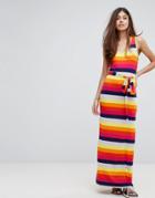 Warehouse Rainbow Maxi Dress - Multi