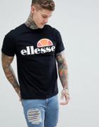 Ellesse Prado T-shirt With Large Logo In Black