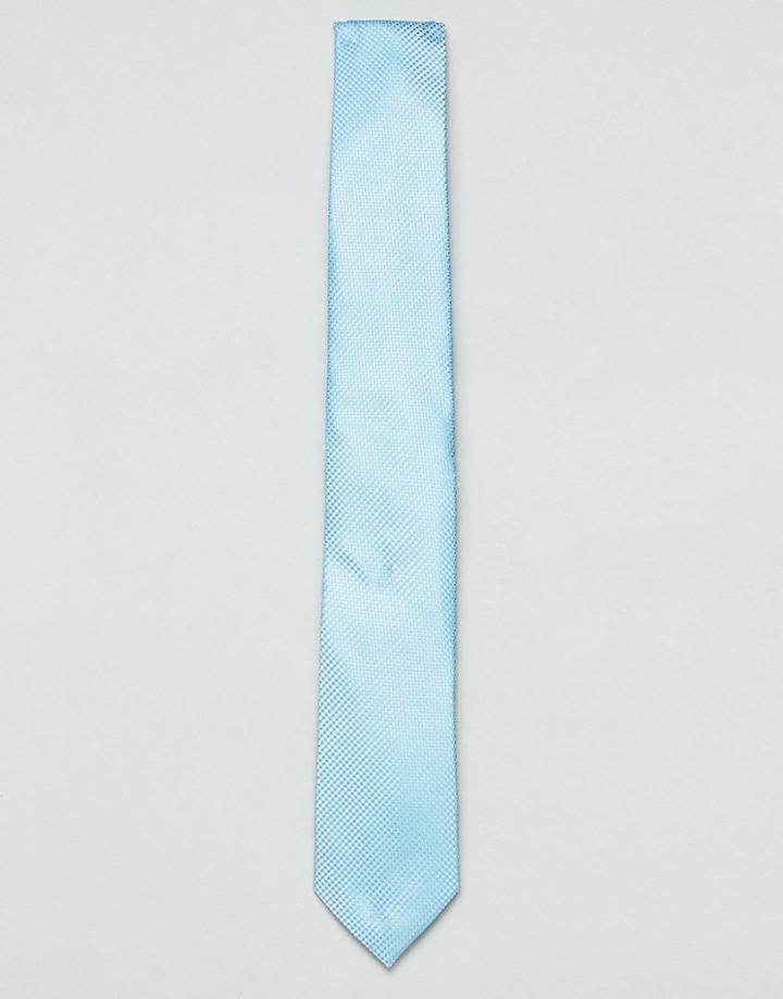 Jack & Jones Wedding Tie In Ice Blue - Blue